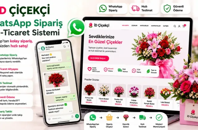 İD Çiçekçi | WhatsApp Sipariş ve E-Ticaret Sistemi