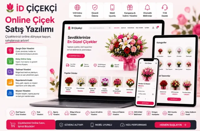 İD Çiçekçi | Online Çiçek Satış Yazılımı