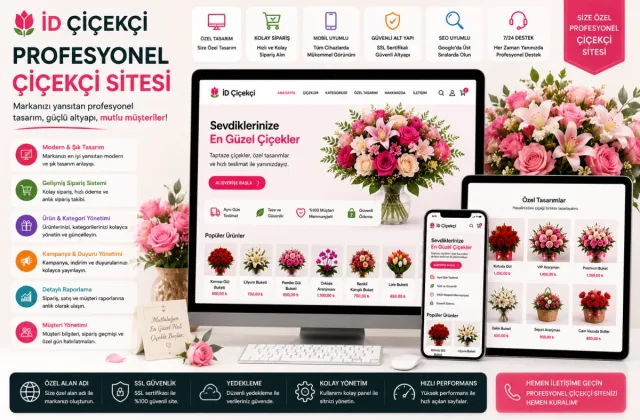 İD Çiçekçi | Çiçekçi Sitesi ve Yazılım Çözümü