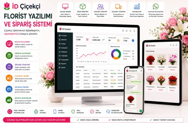 İD Çiçekçi | Florist Yazılımı ve Sipariş Sistemi