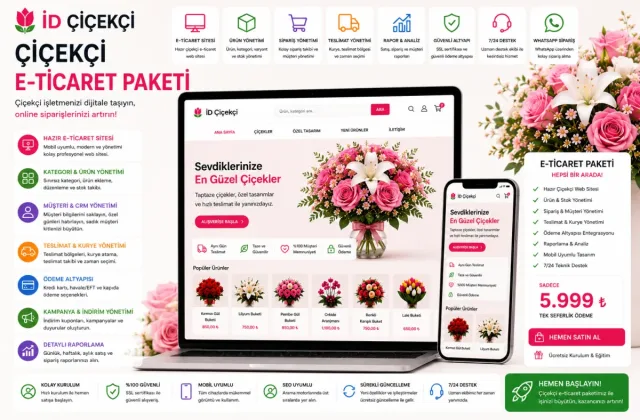 İD Çiçekçi | Çiçekçi E-Ticaret Paketi