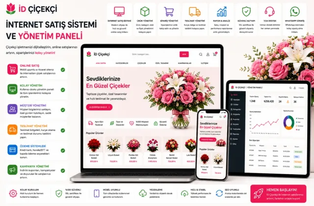 İD Çiçekçi | İnternet Satış Sistemi ve Yönetim Paneli