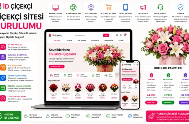 İD Çiçekçi | Çiçekçi Sitesi Kurulumu