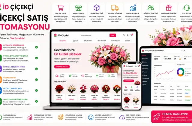 İD Çiçekçi | Çiçekçi Satış Otomasyonu
