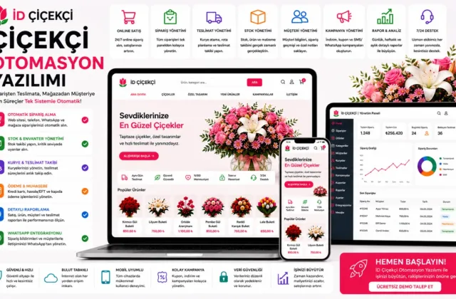 İD Çiçekçi | Çiçekçi Otomasyon Yazılımı