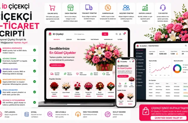 İD Çiçekçi | Çiçekçi E-Ticaret Scripti