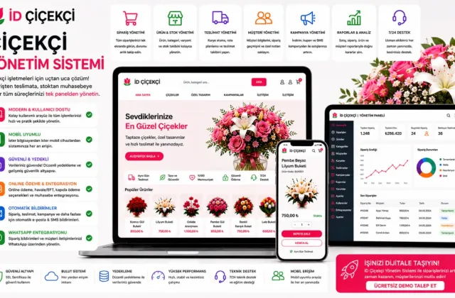 İD Çiçekçi | Çiçekçi Yönetim Sistemi