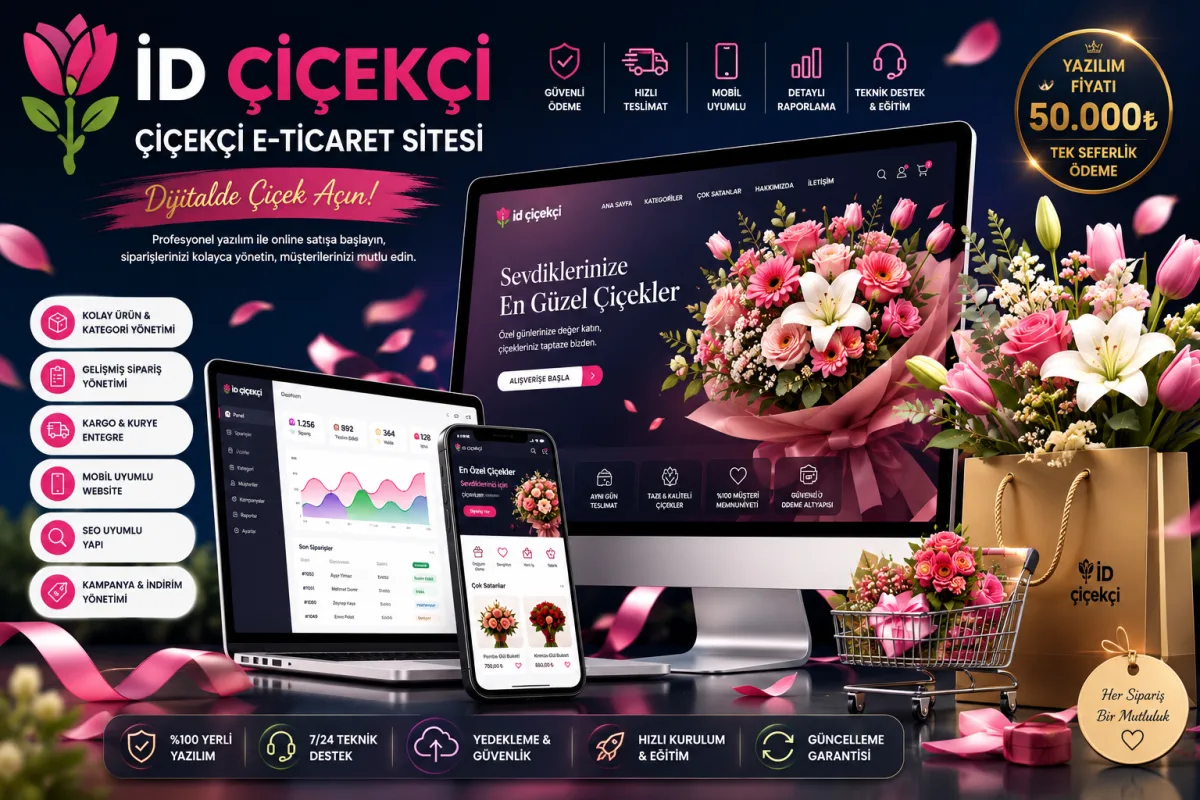 İD Çiçekçi | Çiçekçi E-Ticaret Sitesi