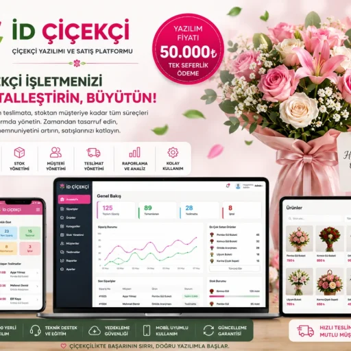 İD Çiçekçi | Çiçekçi Yazılımı ve Satış Platformu