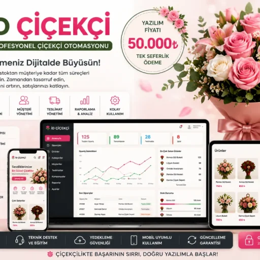 İD Çiçekçi | Profesyonel Çiçekçi Otomasyonu
