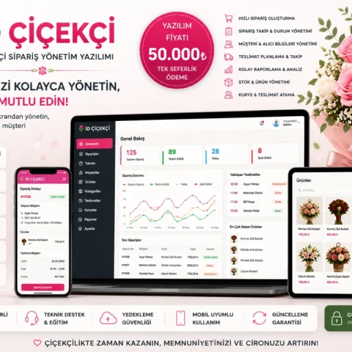 İD Çiçekçi | Çiçekçi Sipariş Yönetim Yazılımı