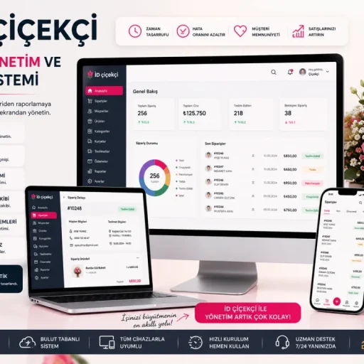 İD Çiçekçi | Çiçekçi Yönetim ve Sipariş Sistemi