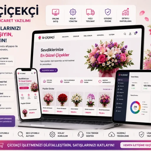İD Çiçekçi | Florist E-Ticaret Yazılımı