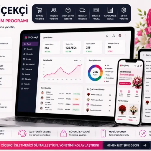 İD Çiçekçi | Çiçekçi Yönetim Programı