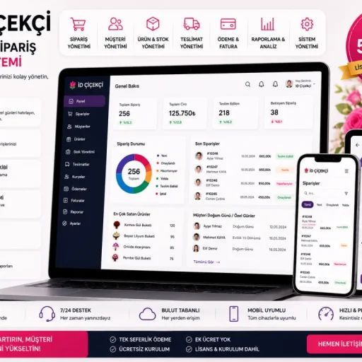 İD Çiçekçi | Müşteri ve Sipariş Yönetim Sistemi