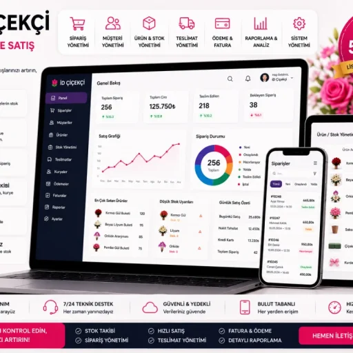 İD Çiçekçi | Çiçekçi Stok ve Satış Yazılımı