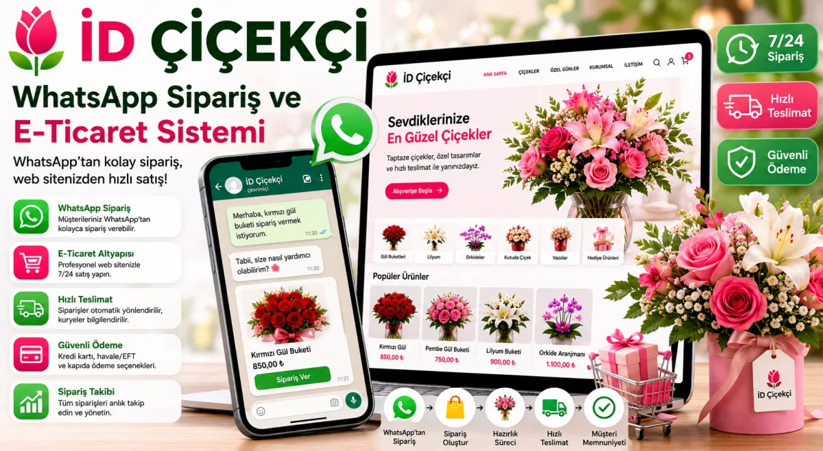 İD Çiçekçi | Mobil Uyumlu Çiçekçi Sitesi
